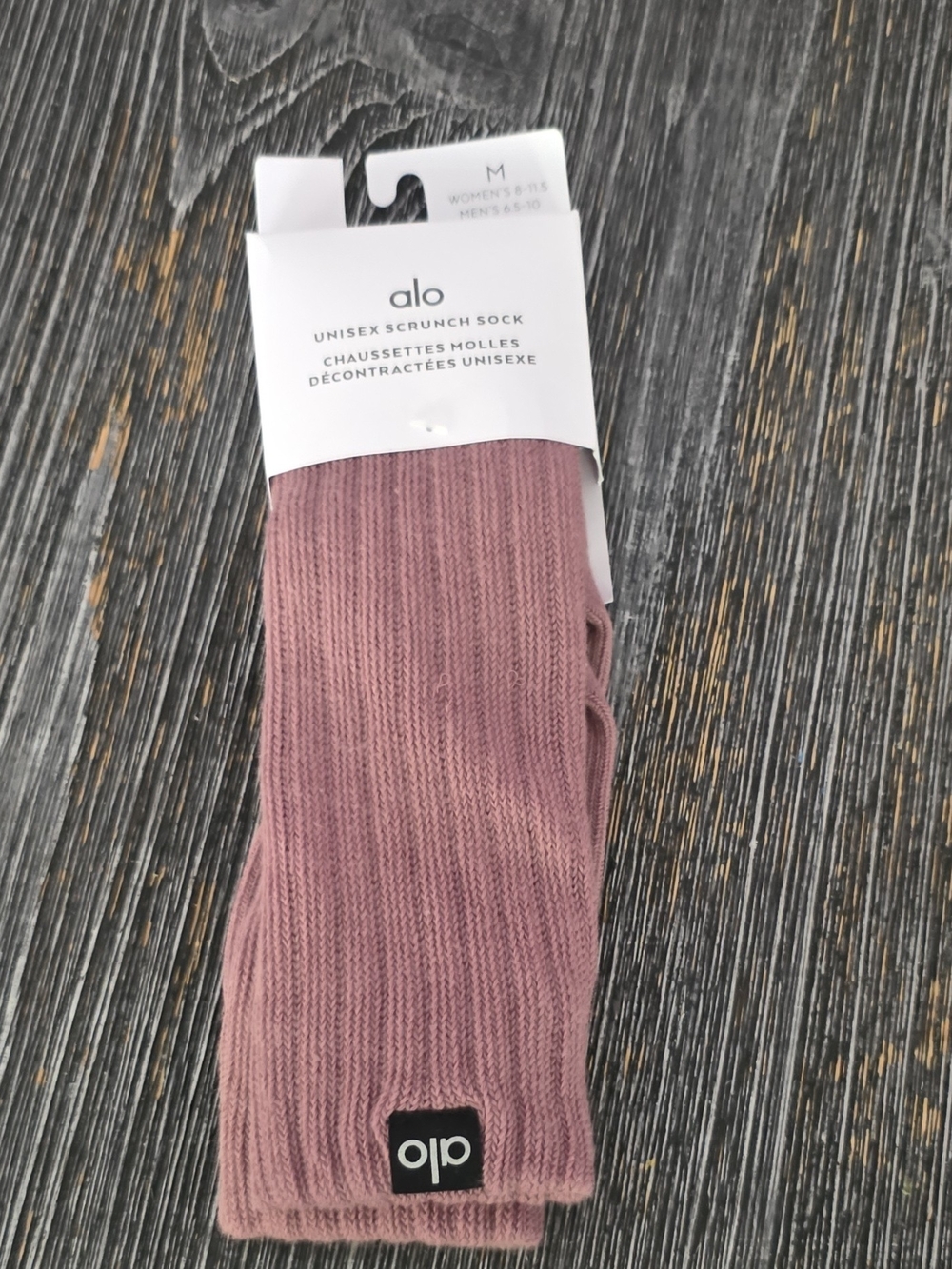 ALO Yoga Unisex Scrunch Sock - Dusty Mauve